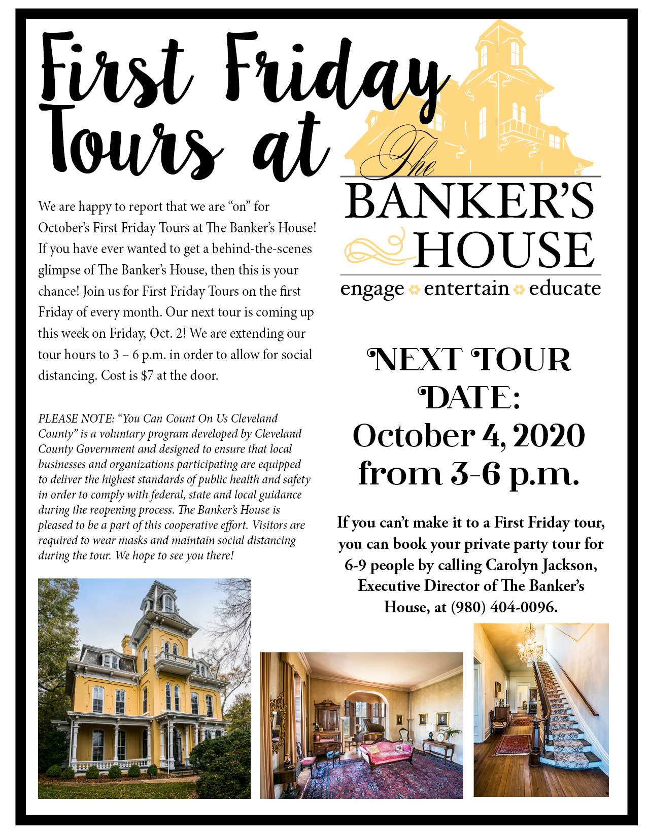 The Banker’s House Tour Flyer The Banker's House Tour Flyer